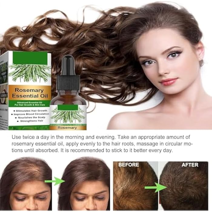Rosemary Flourish Oil for Hair Growth and Scalp Nourishment - Flaxseed and Rosemary (30ml) - Image 5